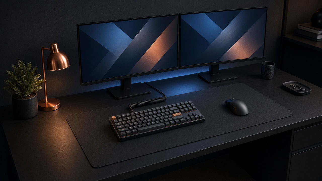 Clean gaming desk